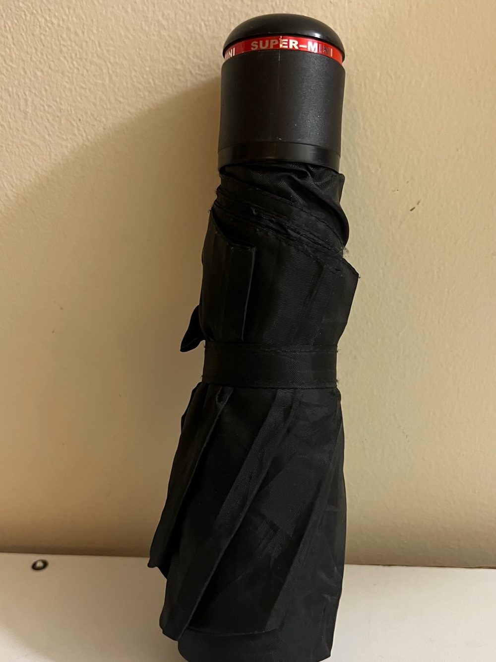 Black Super-Mini Folding Umbrella